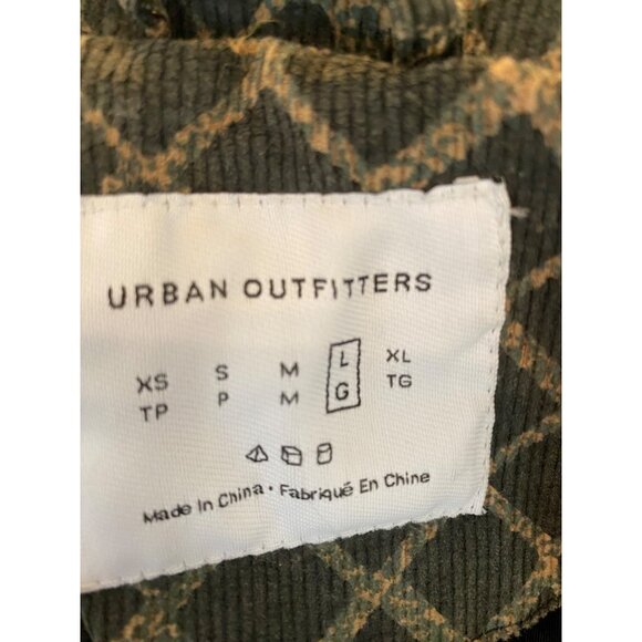 Urban Outfitters Animal Print Puffer Jacket Full Zip Snap Pockets Large - Picture 8 of 15